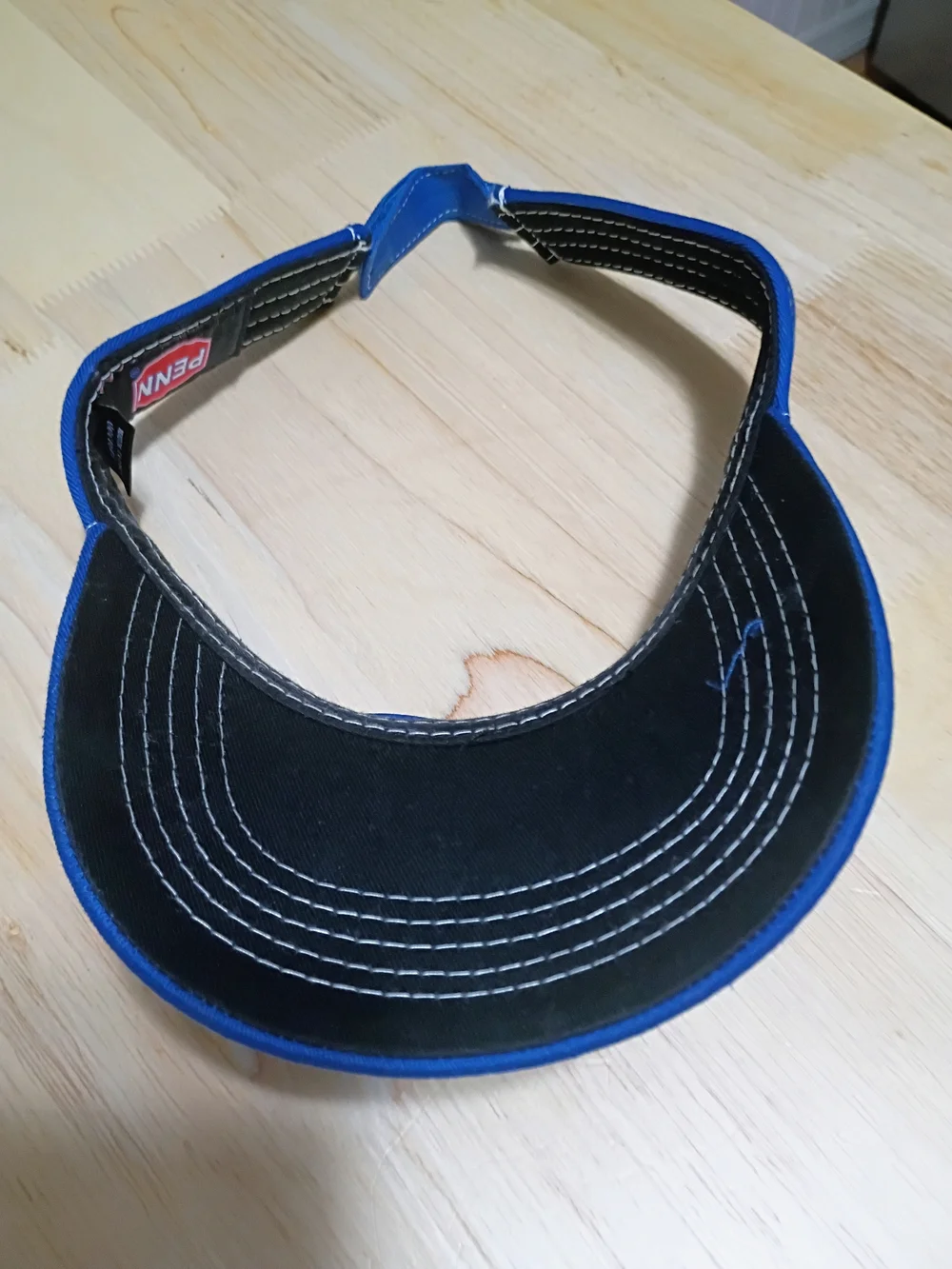 Blue Embroidered Visor